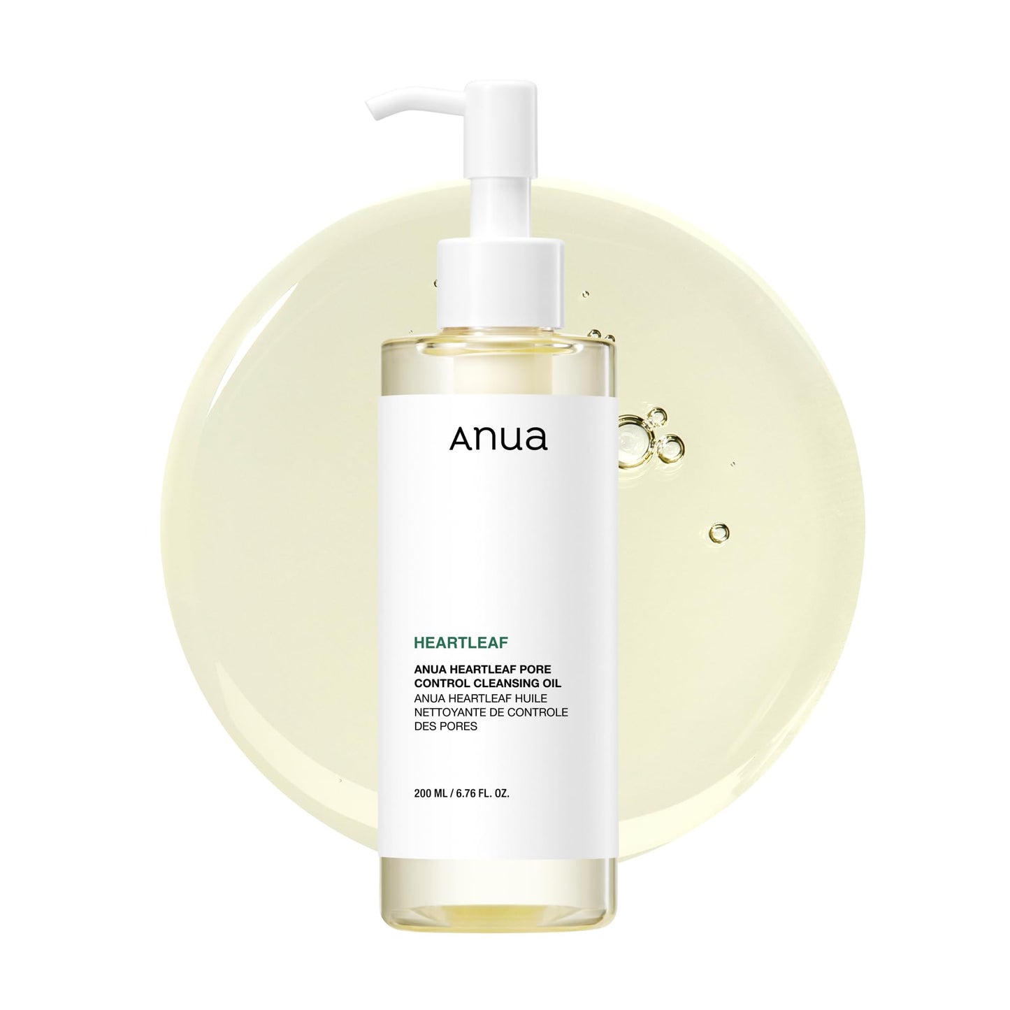 Anua Heartleaf Pore Control Cleansing Oil , Cleanser For Face, Makeup, Blackhead Remover 200ml