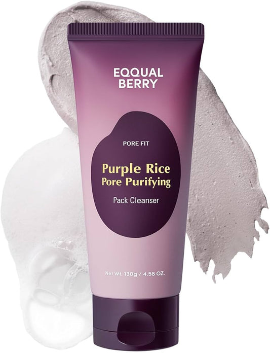 Eqqualberry Rice Pore Purifing Pack Cleanser