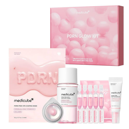 Medicube Salmon DNA PDRN Glass Glow Mini Skincare Set